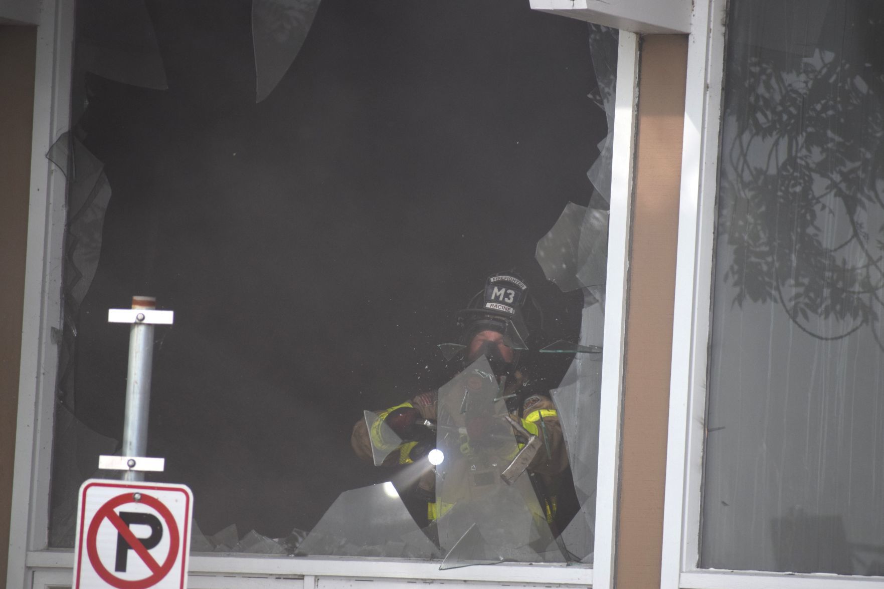 Breaking window